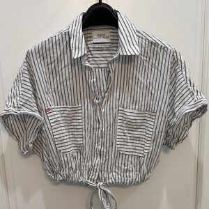 Urban Outfitters Black and White Striped Shirt